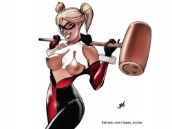 japesart:How Harley Quinn shoulda looked