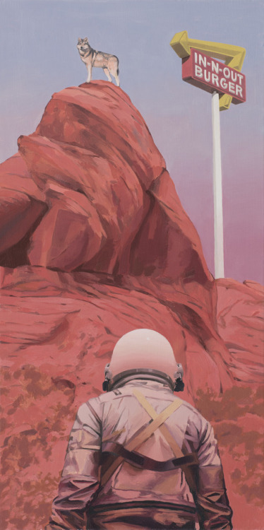 neutrinotempest:supersonicart:Scott Listfield’s “Franchise.”Paintings from ar