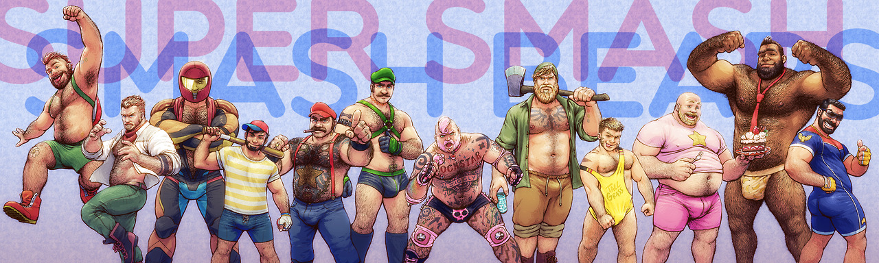 bearsionated:As requested, a pic with all the Super Smash Bears together! You can