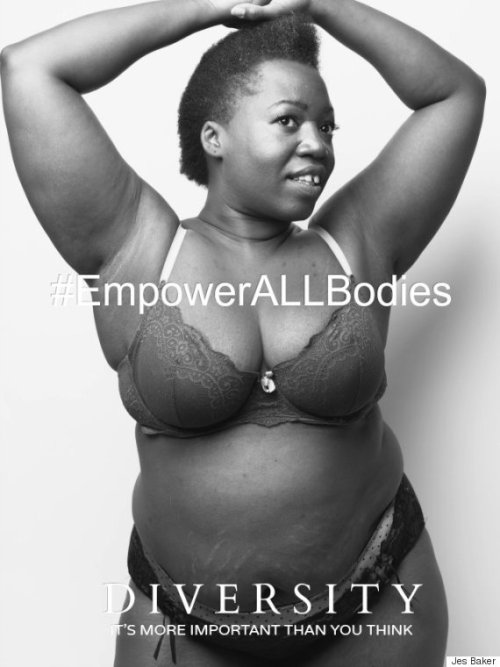 jolene-cuisine:  huffingtonpost:  #EmpowerALLBodies Is What A Truly Diverse Plus-Size Campaign Looks LikeBody love activist Jes Baker was disappointed by the lack of diversity in Lane Bryant’s #ImNoAngel campaign, so she made her own series of ads.Baker’s