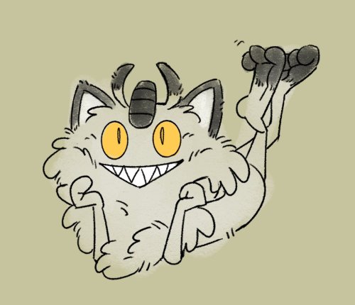 An old set from twitter(where I am far more active btw) of Galarian Meowth, who i am still very much
