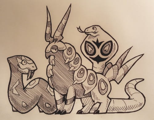 Drew some &lsquo;mons as toxic as my personality.