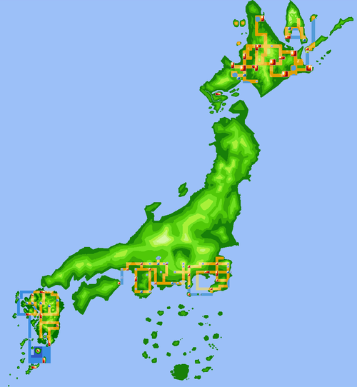 lorddeadfox:So here is Japan. Those little maps are the maps for the first 4 Pokemon games.