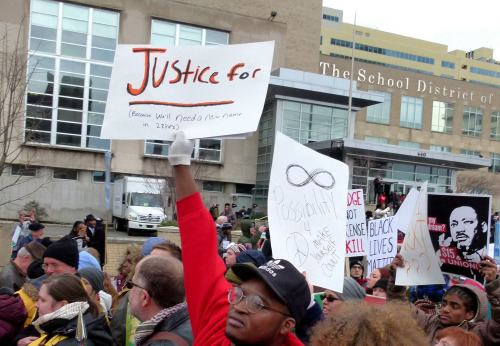 phillyrealjustice:  Photos from today’s ReclaimMLK march in Philly, by Joe Piette 