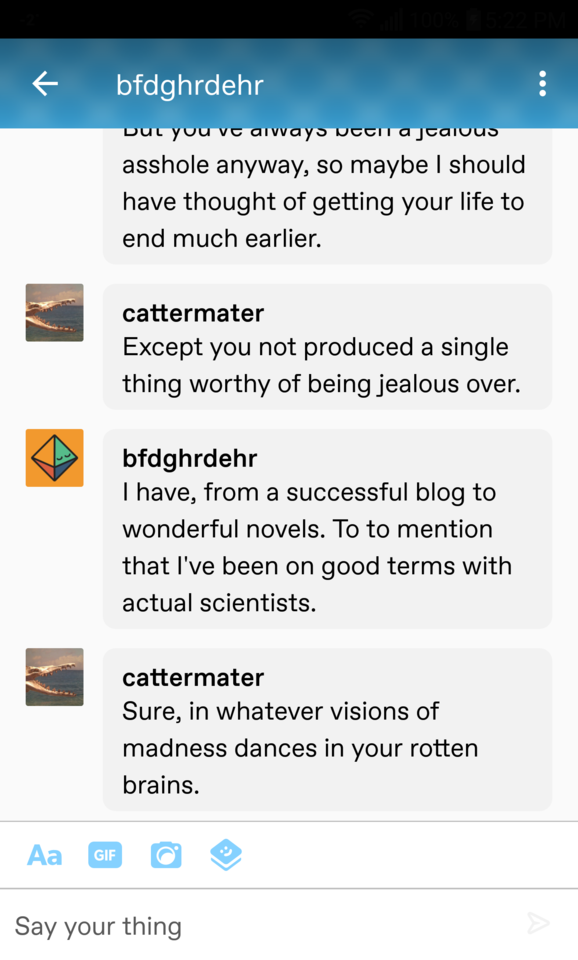 I'm Just Sticking This Here As A Record Of An Encounter With A Terrible Person.