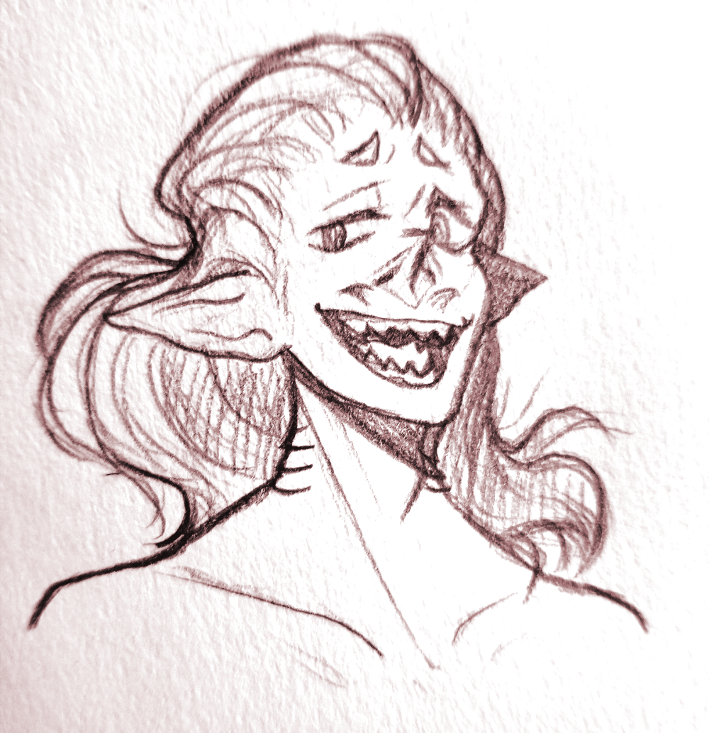 artzawa:doodles of the mythos (monster?) au ft. less dead aizawa and siren mic