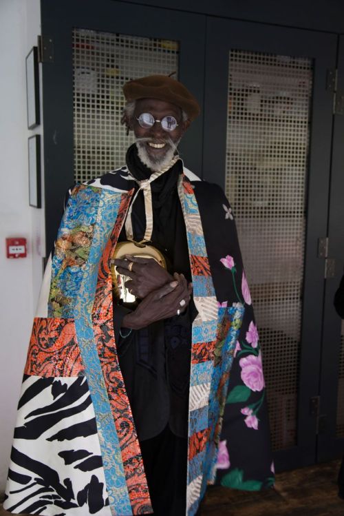 Issa Samb (1945-2017), Senegalese Painter, Sculptor, Performance Artist, Playwright, And Poet, In Patterned