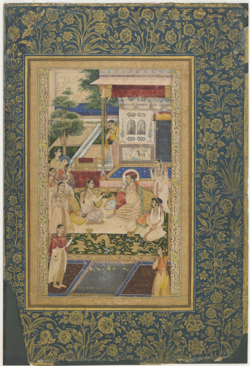 Jahangir and Prince Khurram with Nur Jahan, 1624