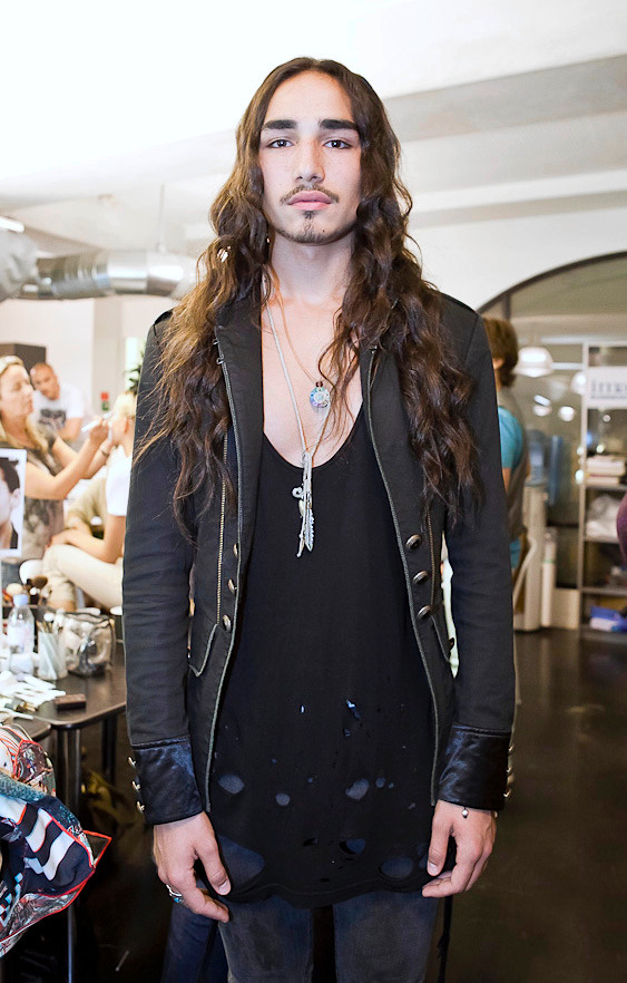 fabulouswillycartier:  Willy Cartier backstage | Jean Paul Gaultier | ph. Rainer