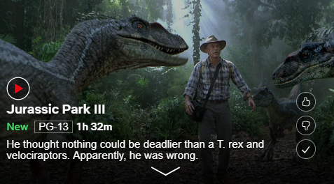 prince-aziraphale - Honestly though the mini-descriptions for the Jurassic Park trilogy have to be...
