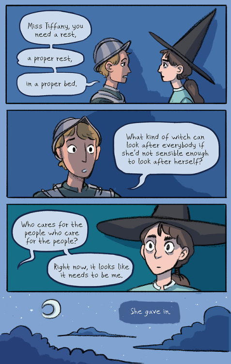 taylor-reynolds-art: TIME TO REST   A short comic about Tiffany Aching and Sam Vimes, ​two of Discwo