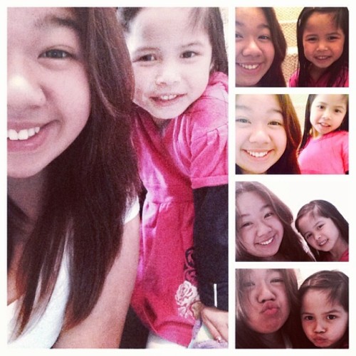 Sisterly love. 👭👯