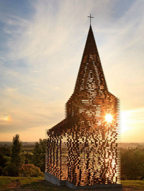 verymerryhestia: woaerp: littlelimpstiff14u2: See Through, Transparent Church in Borgloon, Belgium T