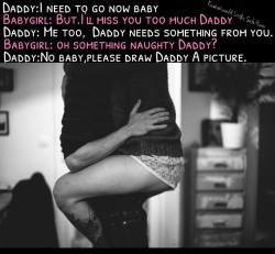  Being a Daddy isn’t about getting sexual favors.It’s about being the one thing on you Little’s mind that gives her comfort the most. 