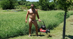 dadchaser63:  …Dad mowing the grass on