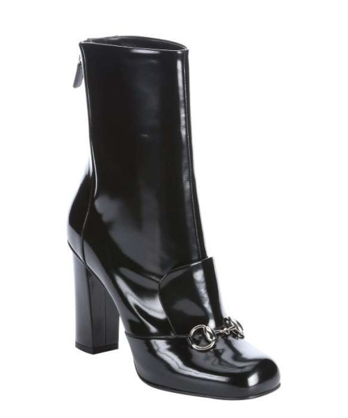 High Heels Blog Black Patent Leather ‘Regent’ Horsebit High Heel… via Tumblr