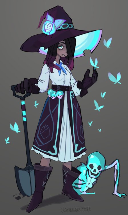 Bumblesteak:  A Necromancer And A Gardenerher Name’s Leandra And Her Expression’s