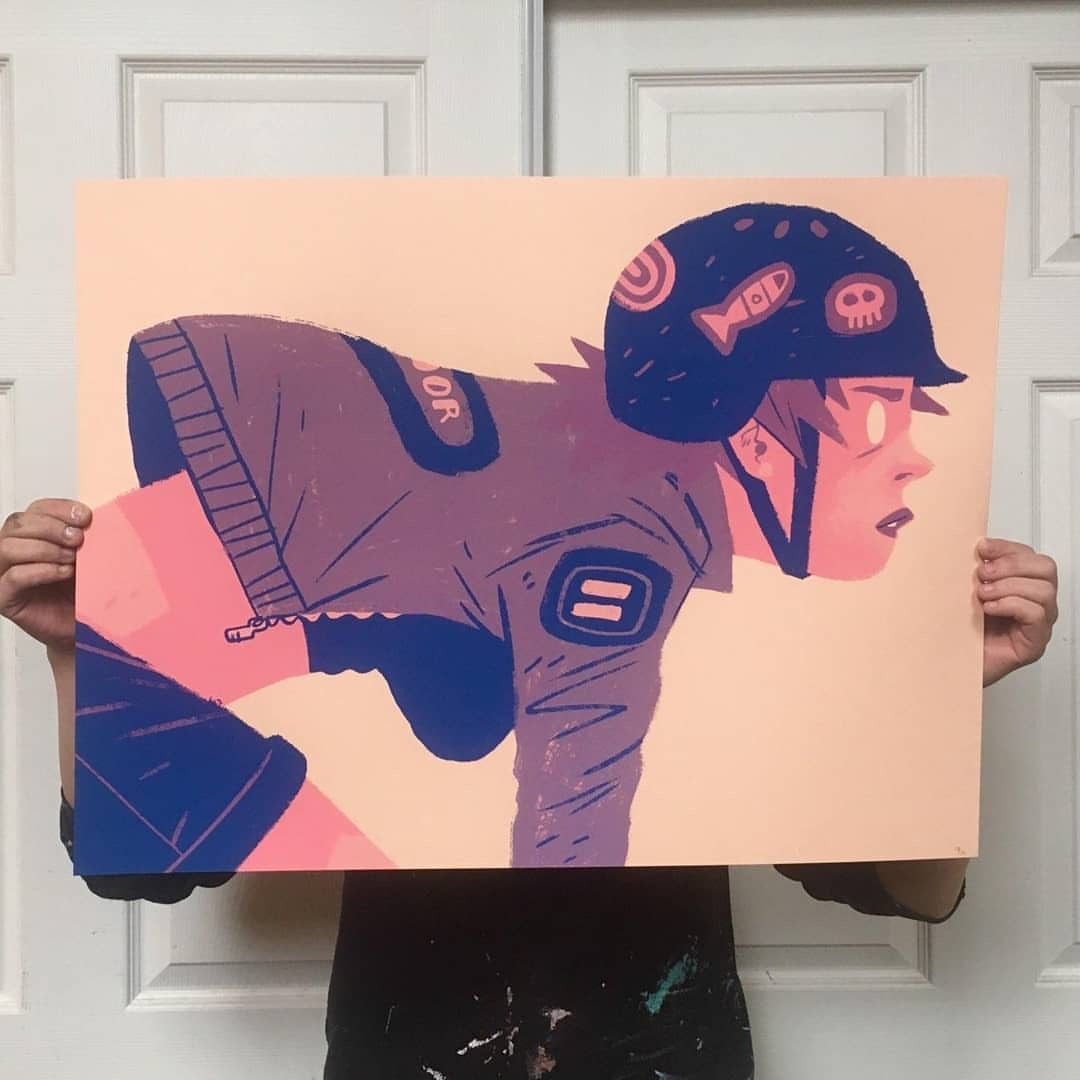 This @artcrank print is finally off the press and in the mail. Very excited to see this piece come to life with the help of @ddlprintshop. Cheers to those guys for always doing a killer job! The poster will be up soon on the ArtCrank site - more to...