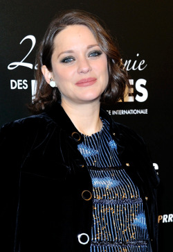 cotillardsource:  Marion Cotillard attends the 22nd Lumieres Award Ceremony at Theatre de La Madeleine on January 30, 2017 in Paris, France.