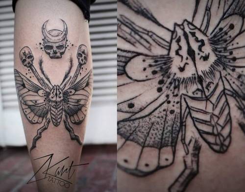 #moth #mothtattoo #inmanencia #blackwork #polilla #hisfirsttattoo #zkartt #tattoo