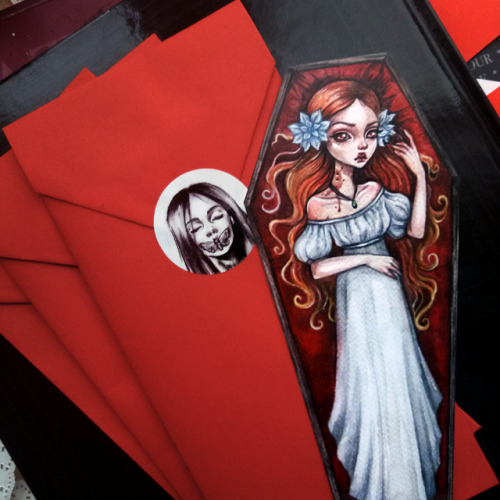 Gothic bookmarks. Brides of Dracula. www.etsy.com/shop/BlackFuryArt