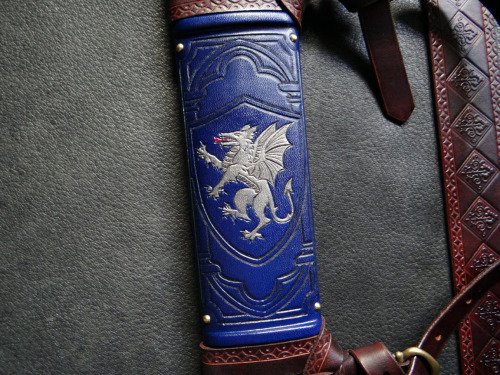A recently completed scabbard commission for the Albion Count.