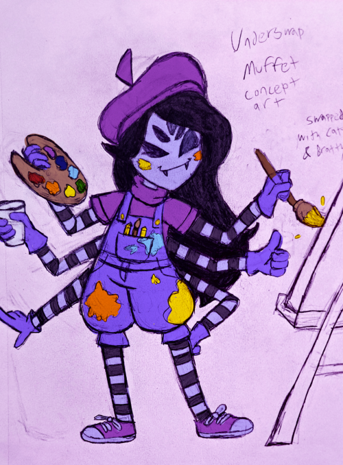 Here's My Take On Underswap Muffet, Swapped With Catty And Bratty