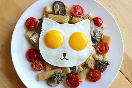 foodffs:Cat-Shaped Egg Mold Lets You Make Breakfast Kitty-Side UpReally nice recipes. Every hour.Sho