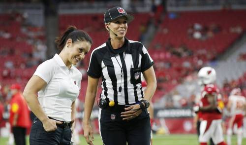 micdotcom:That moment when the NFL’s first female referee and coach meet for the first time. But if 