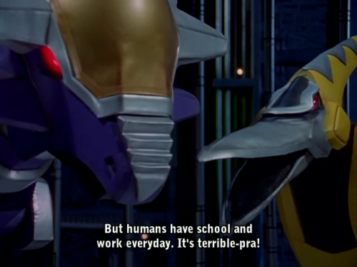 Terrible indeed.From episode 36 of Bakuryuu Sentai Abaranger.