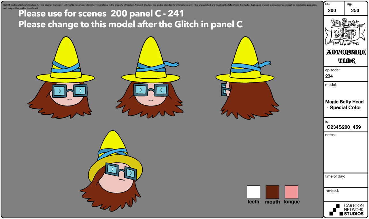 selected character model sheets from Broke His Crowncharacter &amp; prop supervisor