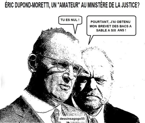 Éric Dupond-Moretti, un &ldquo;amateur&rdquo; au ministèrehttp://dessinsagogo55.centerblog.net/14934