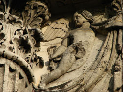 historyfilia: Details from the Porte de Mars,  an ancient Roman triumphal arch in Reims, France.  