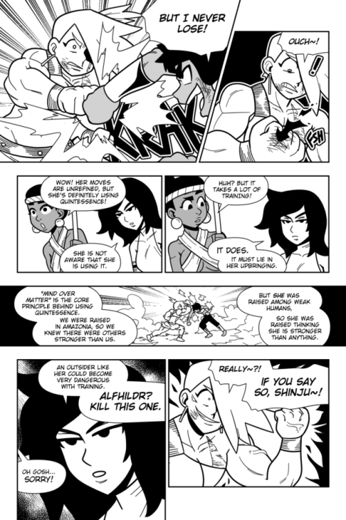 chandacomic: Ladonian Diplomacy - 19 This probably isn’t how Chanda thought this meeting would go.  A reblog for everyone who keeps asking me about quintessence. This chapter will go into it a bit more, but quintessence in general will be explained