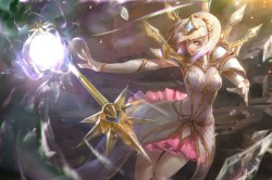 cyberclays:  Elementalist Lux   - League of Legends fan art by  Linger FTC  More from this series by Linger FTC on my tumblr [here] 