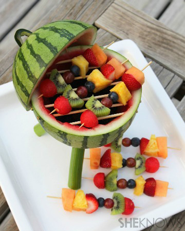 beautifulpicturesofhealthyfood:  Watermelon Grill with Fruit Kabobs