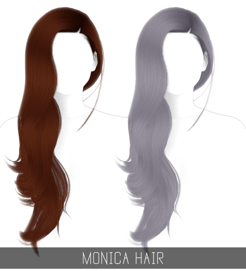 MONICA HAIR + TODDLER & CHILD Very long side parted & side swept hairstyle! 54 swatches;Todd