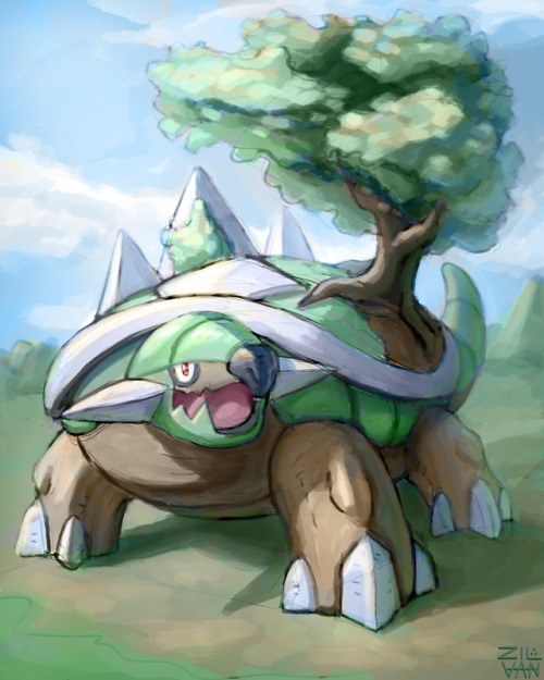 Torterra.It seems to have a jolly nature, don’t you think?