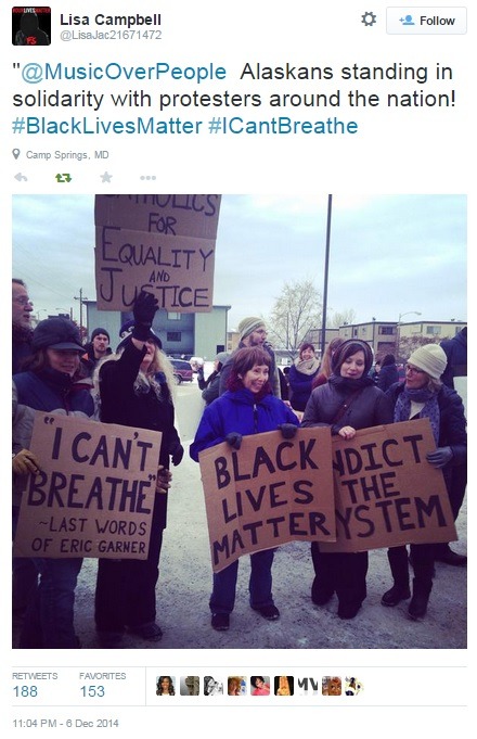 Ferguson protests have reached Alaska!