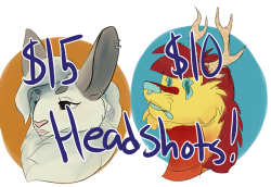 officialdragon:  บ-15 HEADSHOT COMMISSIONS  I’ve got 100 bucks to pay adobe because they didn’t tell me about a cancellation fee first come first serve, 10 slots only, payment required upfront!  message me HERE or email me at litt1esparr0w@hotmail.com 