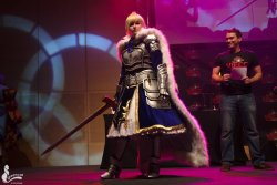 Saber on stage by LuxCosplay 