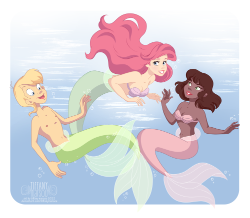 tiffanymarsou:An old commission ^^ Do you guys remeber the Little Mermaid series? Then you have to r