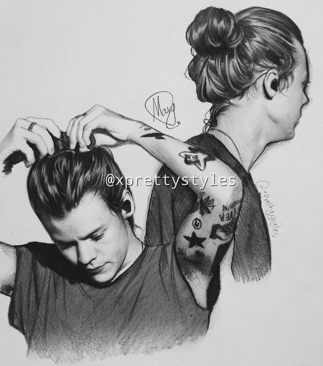 harrything:   Quick sketches before sleep . @harrystyles 
