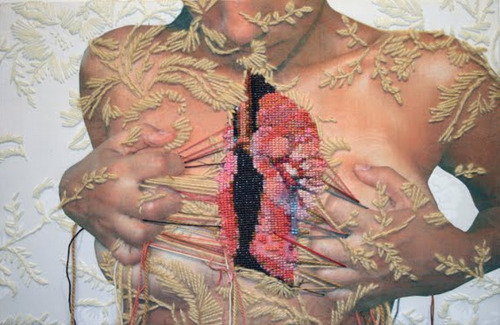 Ana Teresa Barboza (Peruvian, b. 1980, Lima, Perú)  Mixed Media Embroidery Arts