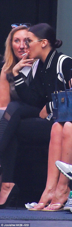 hadidnews:  August 13: Bella after the Samsung Galaxy event in New York City.  