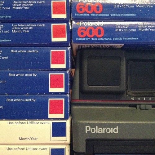 Sal&rsquo;s old family camera lives to tell a few more tales. #polaroid