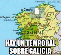 liandola:  Hay un temporal sobre galicia