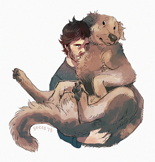 csticcoart: Will Graham fanart. Will loves dog. Shamelessly referenced this picture.