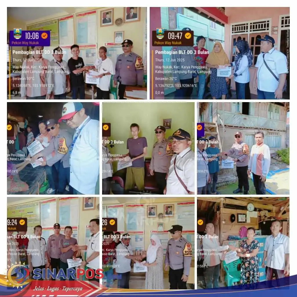 Pekon Way Nukak Salurkan BLT-DD Tahap Ke 1 Tahun 2025 KE 10 KPM Secara Door to Door
