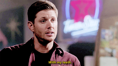 anastiel:   You don’t have to do this. Look, we know how to cure demons!   #why